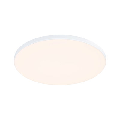 Round white LED ceiling light with warm white glow for modern rooms and energy-efficient lighting