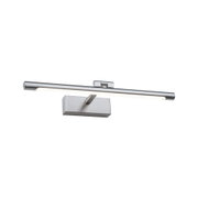 Moderne LED-Wandleuchte aus gebürstetem Edelstahl in Silber für stilvolle Raumbeleuchtung