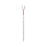 Slim LED light strip with white and orange LEDs and two wires for versatile lighting solutions