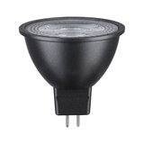Lampe LED réflecteur noire avec base GU5.3 en plastique pour éclairage économique