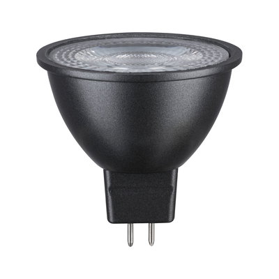 Lampe LED réflecteur noire avec base GU5.3 en plastique pour éclairage économique