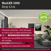 Bande LED MaxLED 1000 2,5 m blanc chaud pour éclairage intérieur économe en énergie