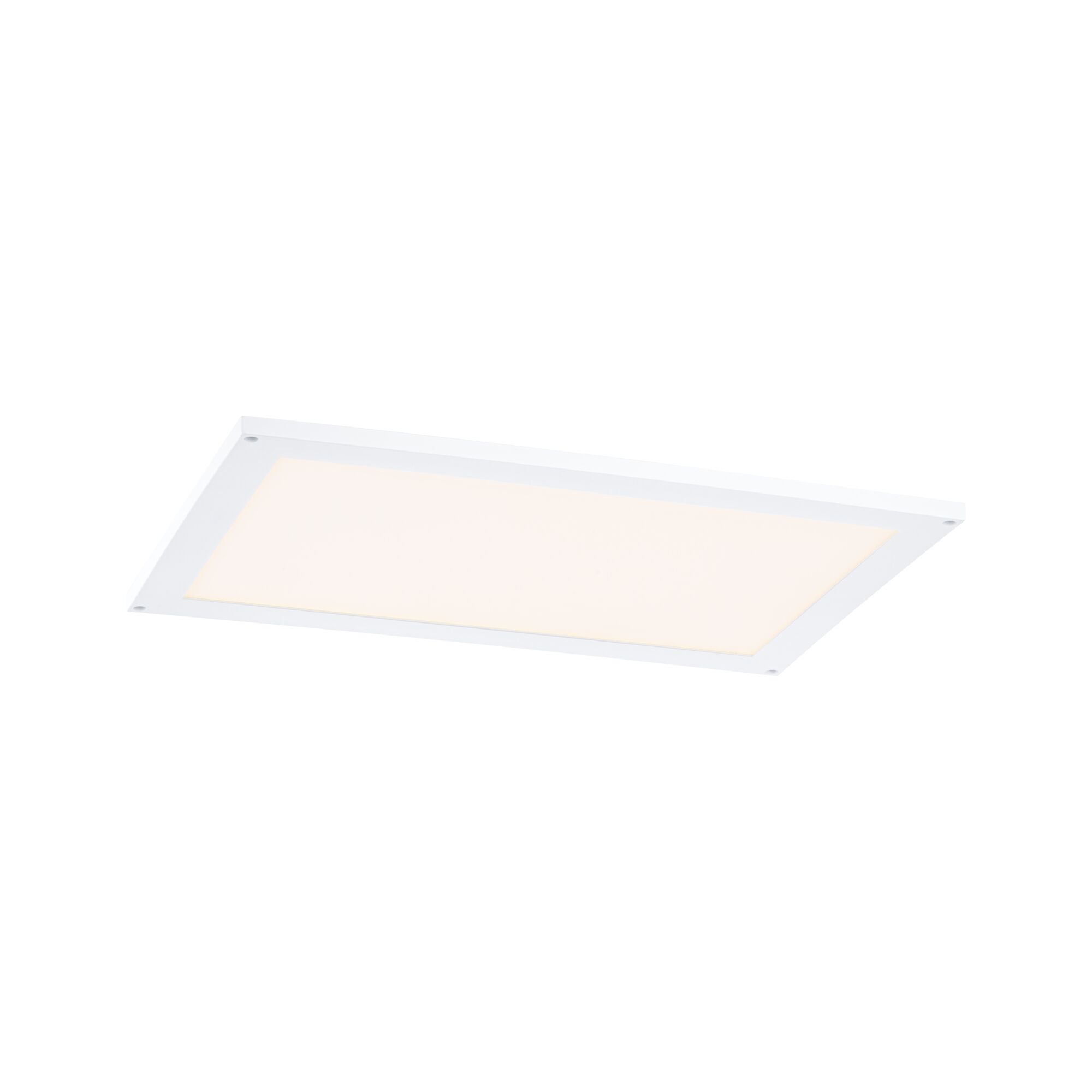 Plat rechthoekig wit LED-paneel met warm wit licht voor moderne kamerverlichting