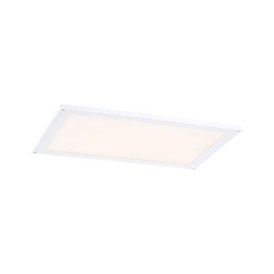 Plat rechthoekig wit LED-paneel met warm wit licht voor moderne kamerverlichting