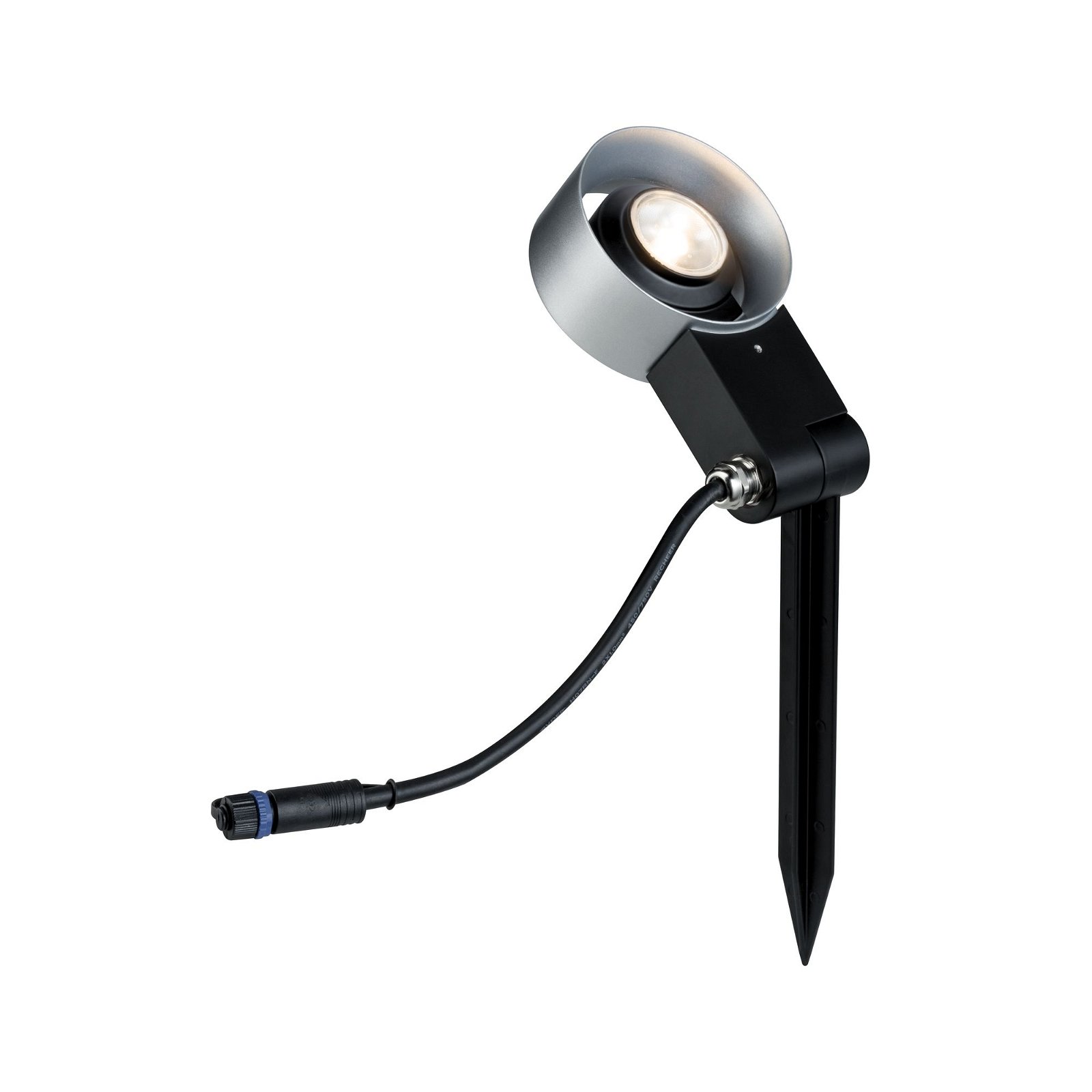 Plug & Shine LED-tuinspots Cone 20° IP67 3000K 6,8W Zilver/Antraciet