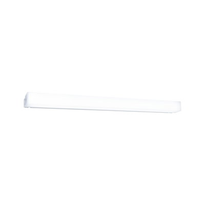 Slim white LED wall light with diffused cover for modern indoor lighting
