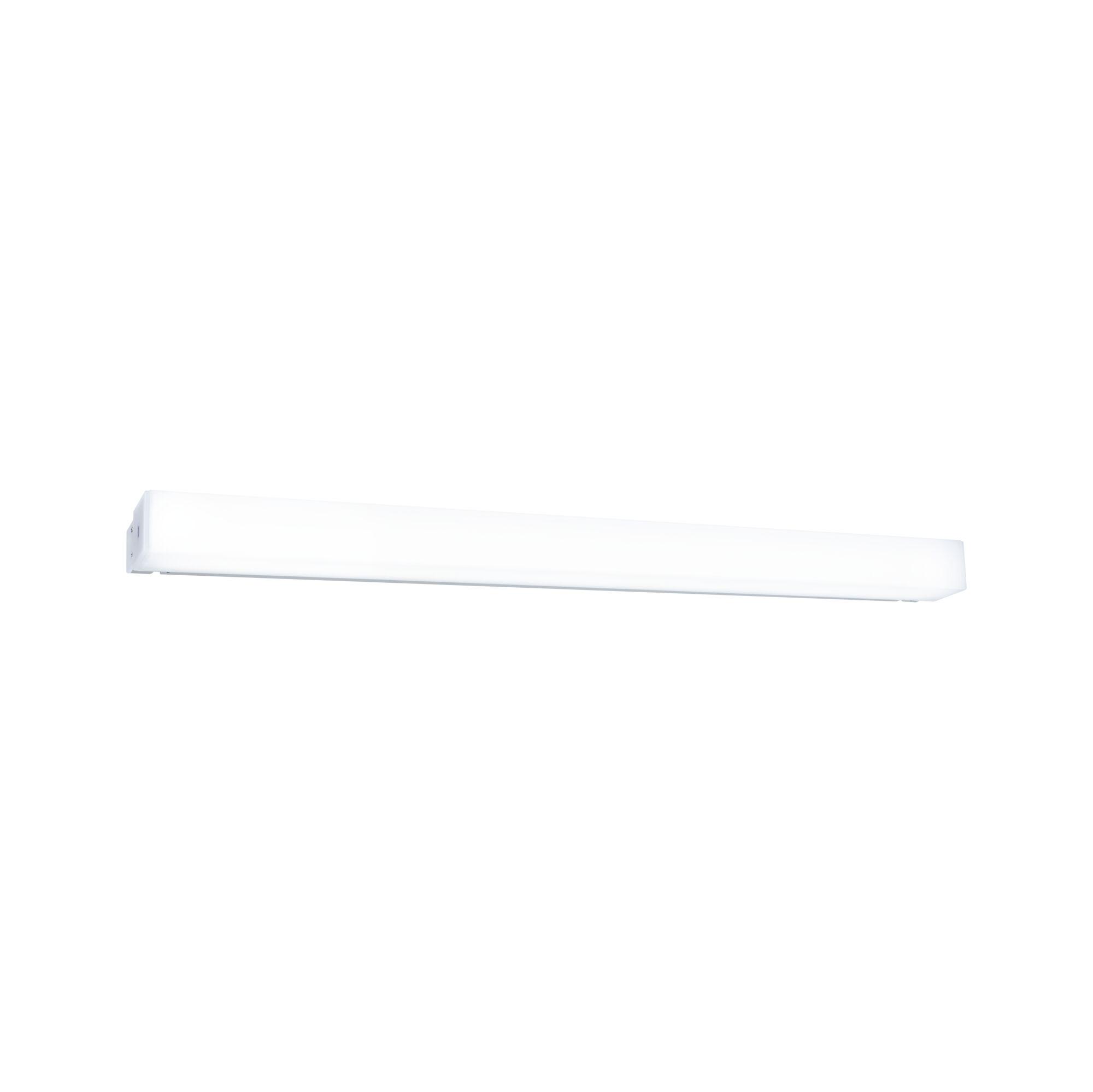 White LED wall light made of plastic with modern design for indoor lighting