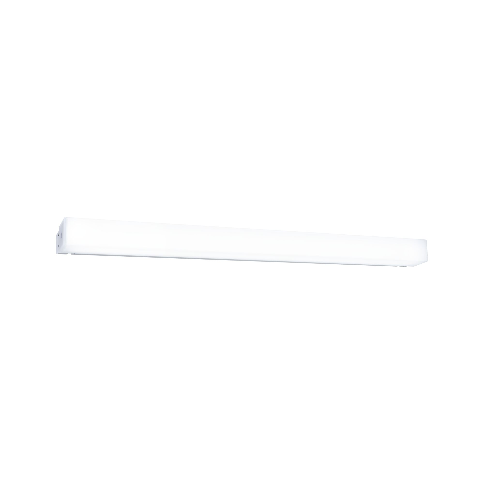 White LED wall light made of plastic with modern design for indoor lighting