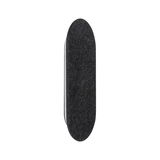 Oval black felt wall bumper to protect walls from impacts and scratches