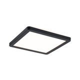 Quadratische LED-Deckenleuchte mit schwarzem Rahmen und weißem Diffusor für modernes Raumlicht