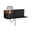 Applique Devara E27 1800K 110lm 230V 3,5W Noir mat Applique murale noire en métal avec grille décorative et ampoule LED blanc chaud pour intérieur moderne