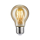 Ampoule LED avec lumière blanc chaud et verre ambré transparent pour éclairage économe en énergie
