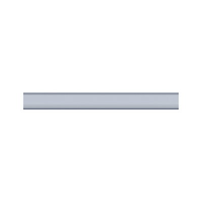 Long silver aluminum LED light strip with modern design for indoor lighting solutions