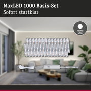 MaxLED 1000 Basis-Set mit neutralweißen LED-Streifen und Netzteil für Wohnraumbeleuchtung