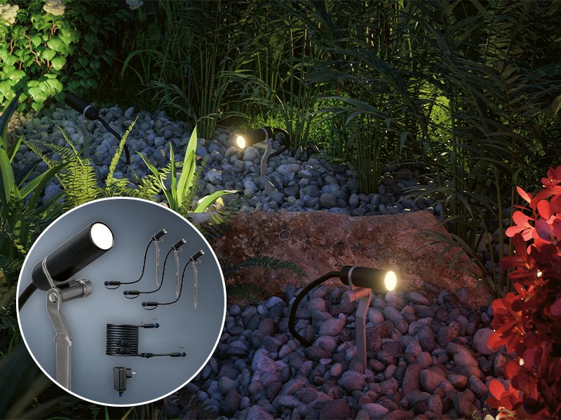 Paulmann 24 V Plug & lighting starter – Shine systems sets garden