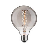 Lyskilde med spiralformet LED-filament i klart glas til dekorativ belysning