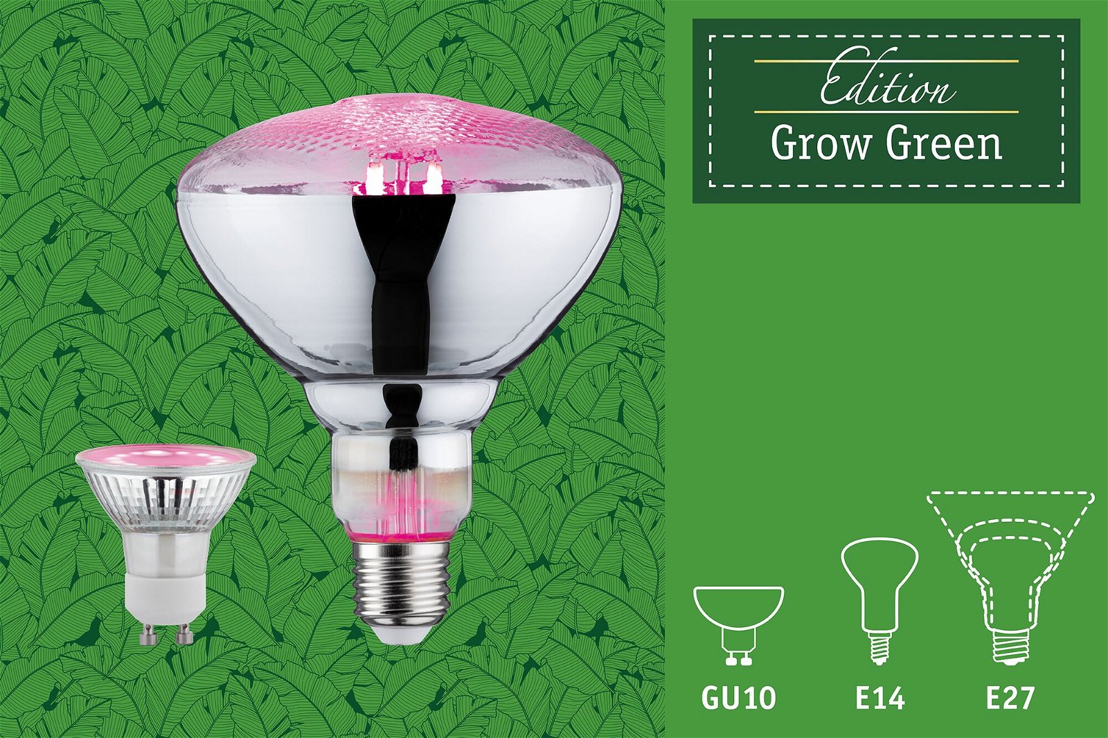 Grow Green Edition LED Reflektor Filament E27 230V 200lm 6,5W 1300K Wachstumslicht