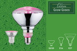 Paulmann Grow Green Edition LED plant grow lights in GU10 and E27 sockets with pink light for plants