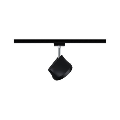 Spot LED noir en métal sur rail pour un éclairage intérieur flexible et moderne