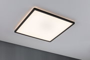 Modernes quadratisches LED-Deckenlicht mit schwarzem Rahmen und warmweißem Licht für Wohnräume
