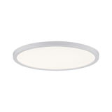 Round white LED ceiling light with matte frame for energy-efficient room lighting