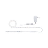 Bande LED blanche avec adaptateur secteur et câble de contrôle pour éclairage flexible