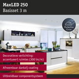 MaxLED 250 LED-verlichtingsset 3 m wit voor decoratieve keukenverlichting met beschermhoes