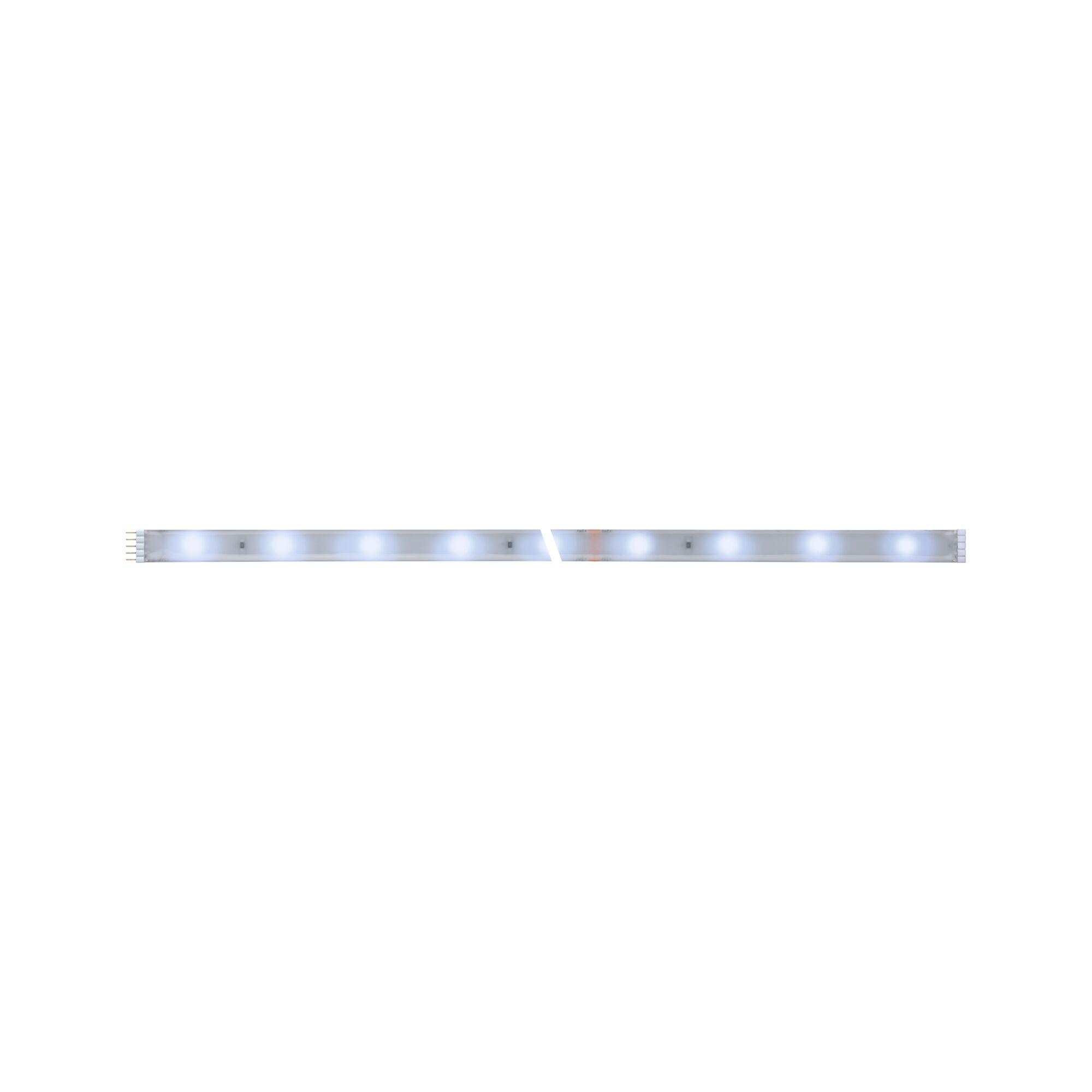 LED light strip with cool white light and transparent casing for modern lighting solutions