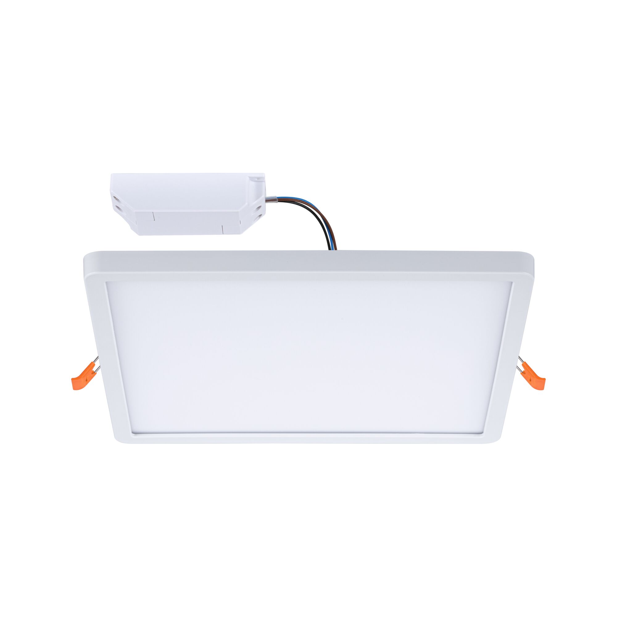 Rectangular white LED panel with driver, energy-saving indoor ceiling light for modern rooms