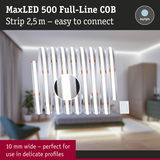 MaxLED 500 Full-Line COB LED strip 2.5 m daylight white, 10 mm wide ideal for delicate lighting profiles