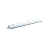 Long white plastic LED under-cabinet light with diffuser for energy-efficient lighting