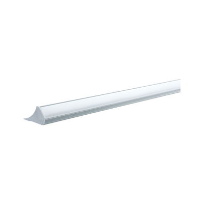 Long white plastic LED under-cabinet light with diffuser for energy-efficient lighting