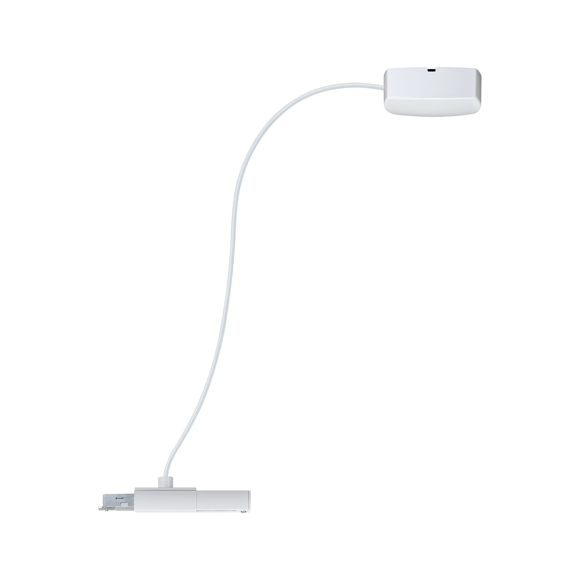 Witte LED-rails verbindingskabel met kunststof behuizing voor flexibele verlichtingssystemen