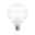 Modern Classic Edition 230 V Standard LED Globe Ring mirror E27 470lm 4,5W 2600K dimmable height adjustable Round LED bulb with frosted white glass and horizontal transparent stripes for modern lighting