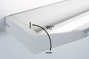 Weißer LED-Wandleuchter aus Metall mit verstellbarem Winkel bis 90 Grad für flexible Beleuchtung