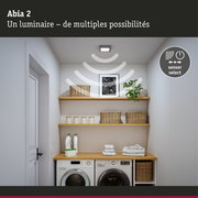 Panneau LED Abia 2 White Select Détecteur de mouvement crépusculaire (HF) carré 170x170mm 9,5W 1100lm White Select Chrome mat