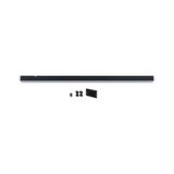 Black LED aluminum profile light with accessories for modern indoor lighting accents