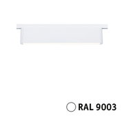 White metal LED track spotlight in RAL 9003 for modern interior lighting solutions