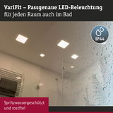 VariFit LED-Deckenleuchten in Weiß, spritzwassergeschützt IP44, ideal für Badezimmerbeleuchtung