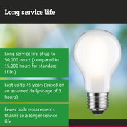LED lamp with longer service life, 3.5 times longer than conventional lamps, energy-saving lighting