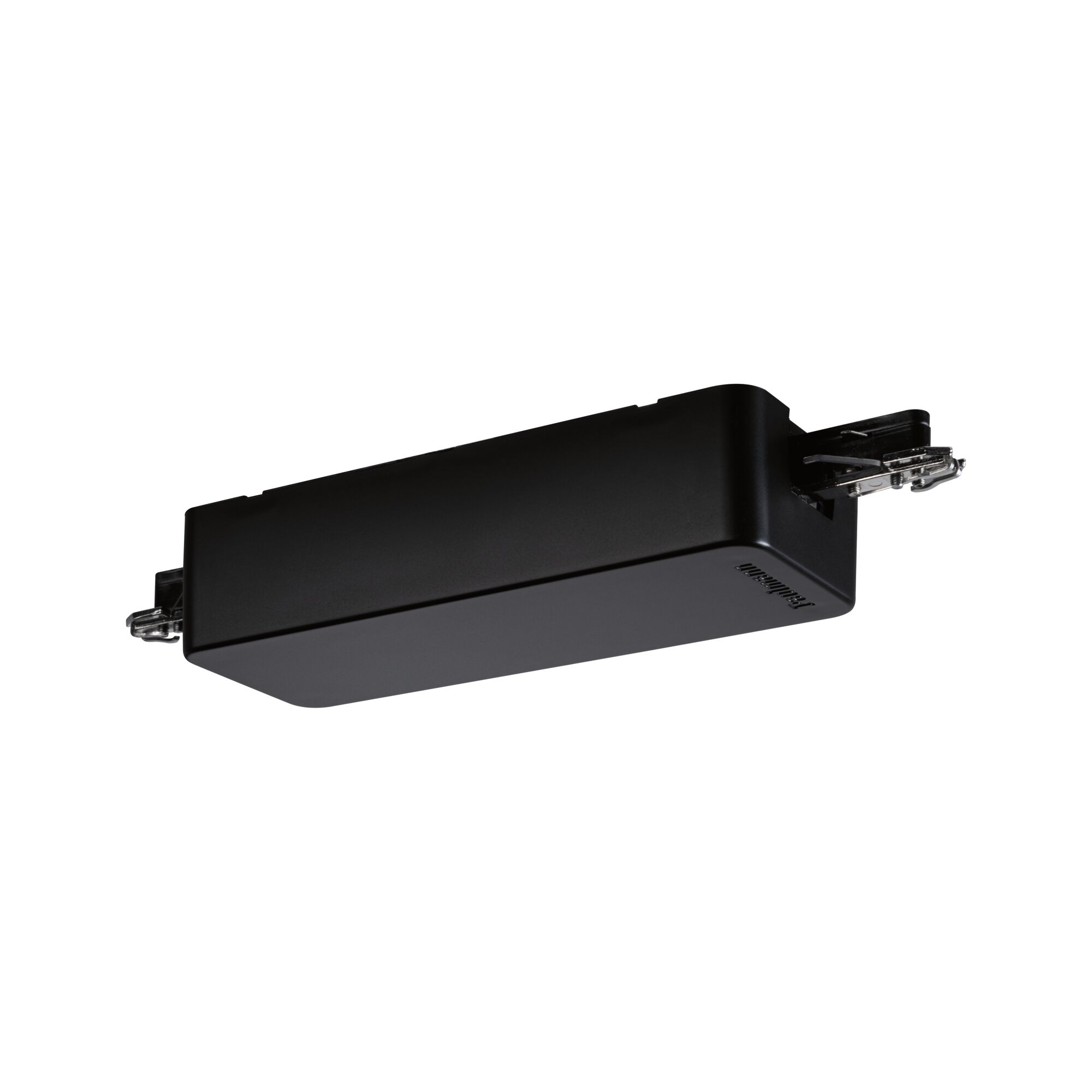 Sort plastikhus med metalclips til LED-skinnebelysning, moderne design