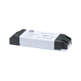 Compact white and black plastic LED driver for energy-efficient lighting solutions