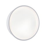 Plafonnier LED rond blanc en plastique avec lumière douce pour salons et couloirs