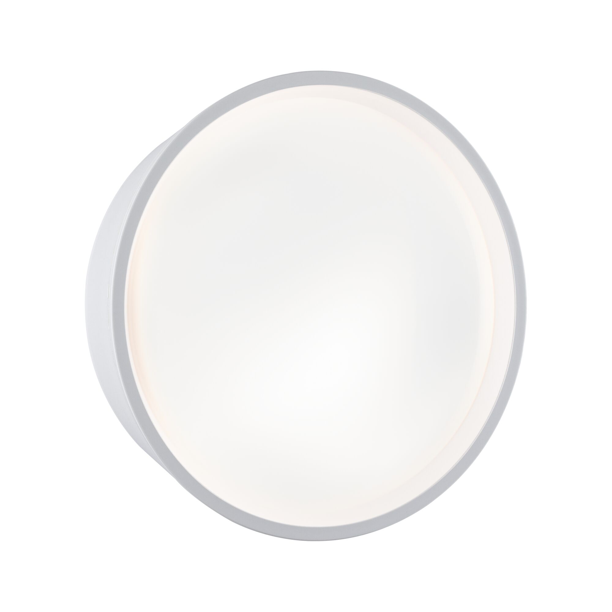 Applique d'extérieur LED Platomo résistant à l'eau de mer IP44 rond 180mm 3000K 14,5W 1200lm 230V Blanc Matière plastique Plafonnier LED rond blanc en plastique avec lumière douce pour salons et couloirs