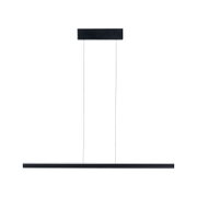 Suspension LED noire en métal au design fin pour un éclairage intérieur moderne