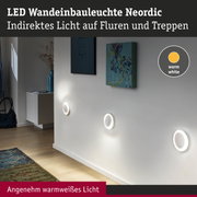 LED Wandeinbauleuchte Nordic mit warmweißem Licht für Flure und Treppen, modernes indirektes Licht