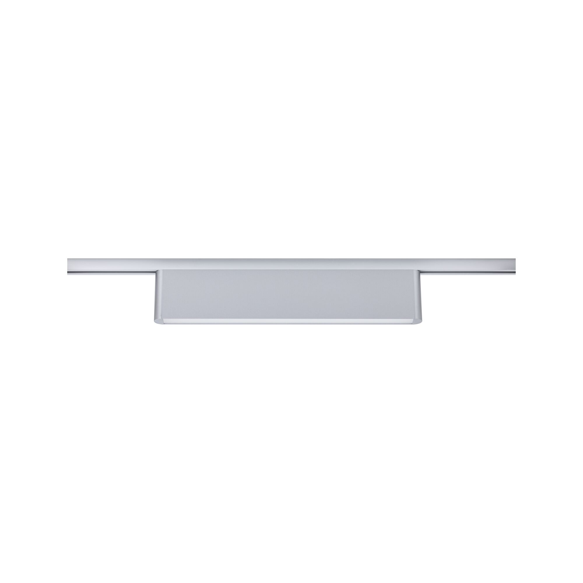 Modern white metal LED ceiling spotlight with rectangular design for living spaces