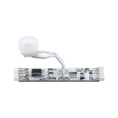 Electronic circuit board with white sensor and cable for LED lighting systems
