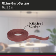 Rotes 5 Meter langes ULine Gurt-System aus robustem Material für flexible Befestigung und Sicherung