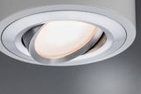 Spot encastré moderne en aluminium brossé argenté avec lumière LED blanc chaud pour intérieur
